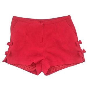 PEPALOVES SHORT SHORTS HOT PANTS HOT RED ORANGE